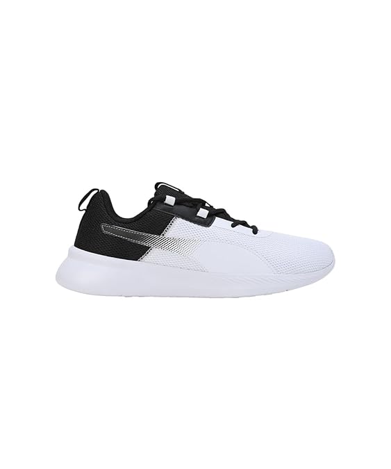 Puma Men Fast Wanderer Running Shoe ( Black-White , 11 )