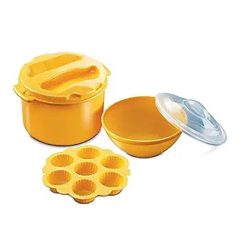 Bajaj 490065 New Microwave Oven Starter Kit (Yellow)