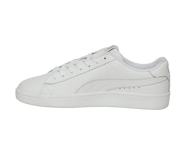 Puma Unisex Adult Court Breaker Derby L White Leather Sneakers-10 UK