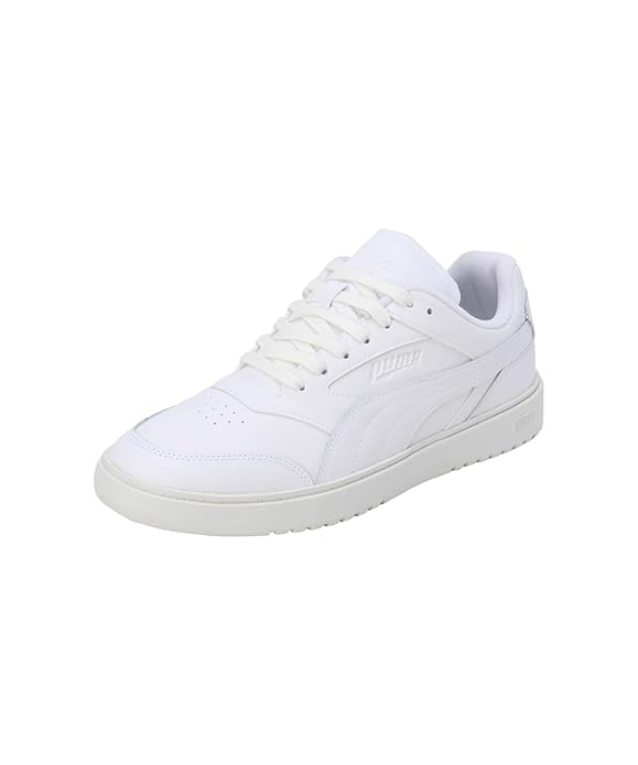 Puma Unisex-Adult, Doublecourt Club 48, White-Warm White, Sneaker, 8UK