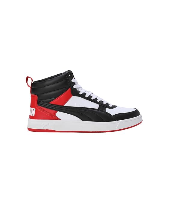 Puma Mens Vegas High Risk Red-White-Black Sneaker - 6 UK