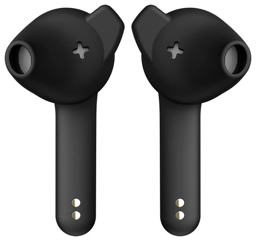 Defunc True Music Wireless Bluetooth TWS Earbuds - Compatible with iOS & Android, IPX4 Rating, Personalized fit, 22 Hours Total Playtime, Touch Control (Black)
