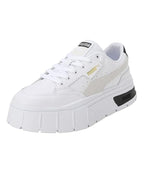 Puma Womens Mayze Stack WNS Puma White-Vaporous Gray Sneaker - 4 UK