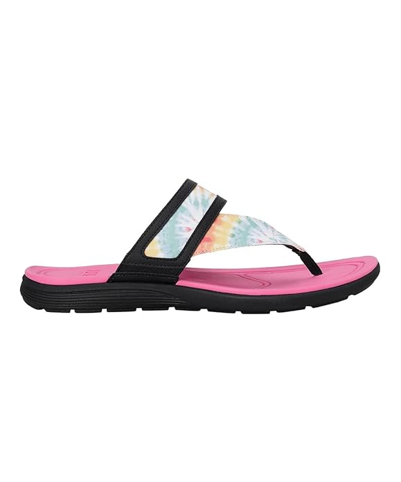 PUMA Women Softride Sunny Tie Dye Flip Flops Puma Black-Phlox Pink - 3