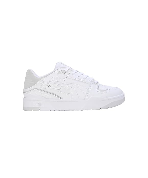Puma Unisex-Adult, Slipstream Bball, White-Feather Gray, Sneaker, 12UK