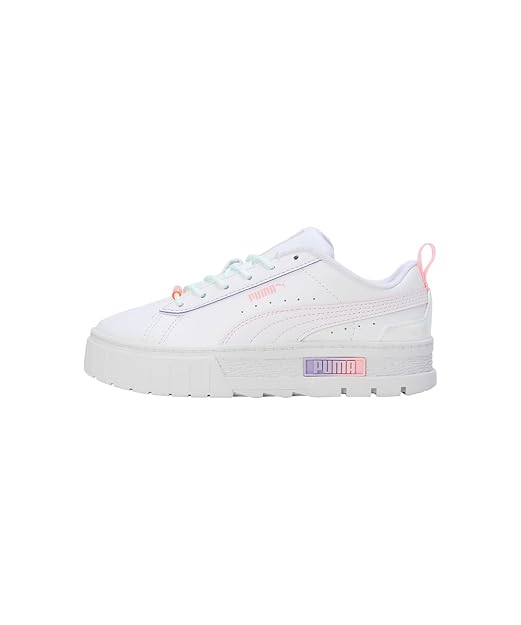 PUMA Girls Mayze Cosmic Girl PS White-Koral Ice Sneaker - 13 UK