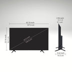 Telestone 43" Full HD LED TV | Smart TV | Bezel-Less Design | Android 9 | Dual Remote | 350 Nits Ultra Bright Display & Powerful Sound