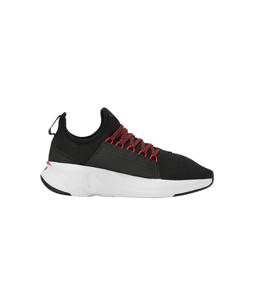 Puma Unisex-Kid Softride Premier Slip-On Jr Black-for All Time Red-White Walking Shoe - 6 UK