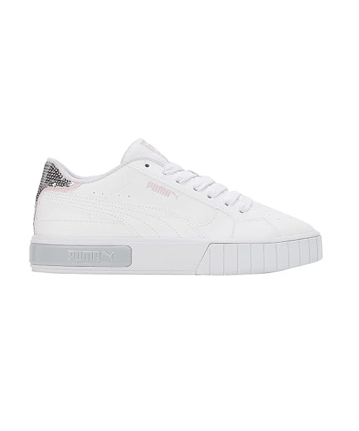 Puma Womens Cali Star Glitter WNS White-Platinum Gray-Pearl Pink Sneaker - 6UK