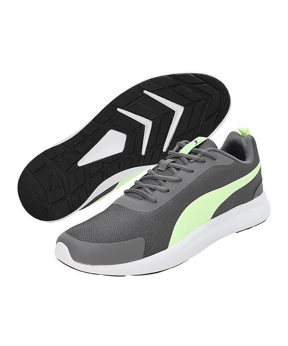 Puma Mens Piktor Castlerock-Fizzy Apple-Black Sneaker UK-10 (39140301)