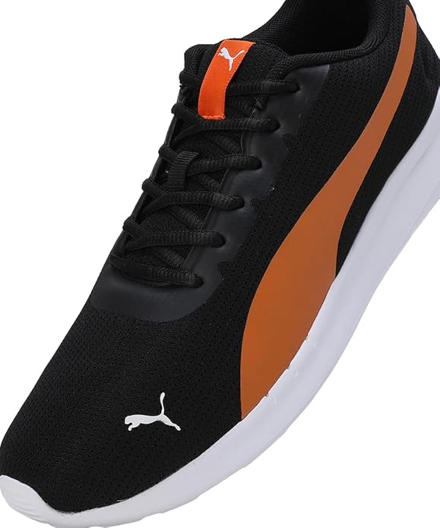 Puma Mens Fireball V1 Black-Vibrant Orange-White Sneaker UK-9 (39627301)