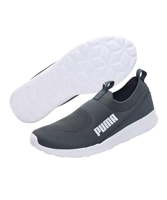 Puma Men's Grand Slipon IDP Dark Slate White Sneaker UK-7 (38586204)