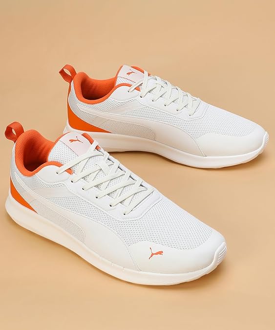 Puma Unisex-Adult Shogun Warm White-Vapor Gray-Rickie Orange Sneaker  UK-9 (39854002)