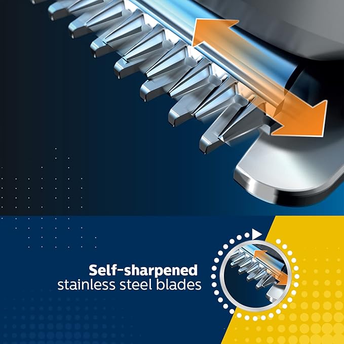 PHILIPS BT1232/15 SKIN-FRIENDLY BEARD TRIMMER - DURAPOWER TECHNOLOGY CORDLESS RECHARGEABLE WITH USB