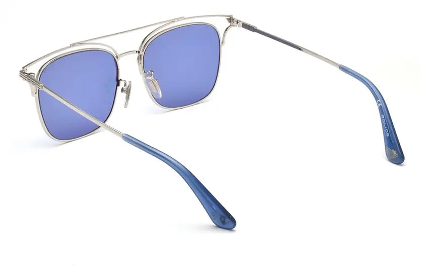 POLICE  Gradient Retro Square Sunglasses (54)  (For Women, Blue) (SPL575K)