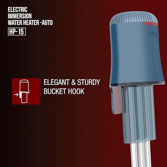 HAVELLS HP15 AUTO 1500 WATT IMMERSION HEATER ISI MARK HEAVY DUTY 3 PIN MOULDED PLUG TOUCH PROTECTION