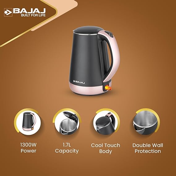 BAJAJ KTP 1.7 GOLD ELECTRIC KETTLE