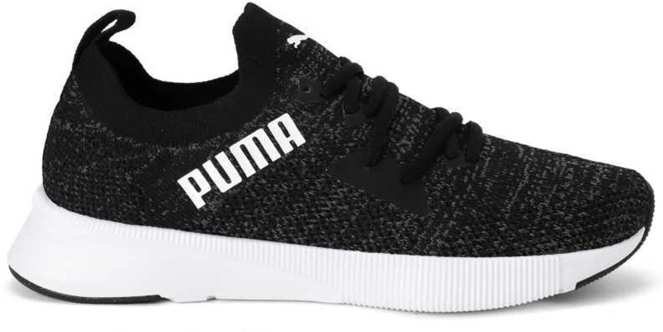 PUMA Flyer Runner Engineer Knit Running Shoes For Men (Black , 3)