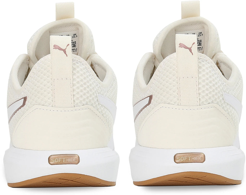 PUMA Softride Cruise 2 Sneakers For Women (Ivory White Rose Gold  , 4 )