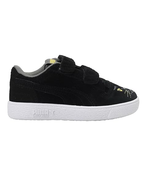 Puma Unisex-Child Ralph Sampson Animals V PS Puma Black-Super Lemon Sneaker (11 Children)