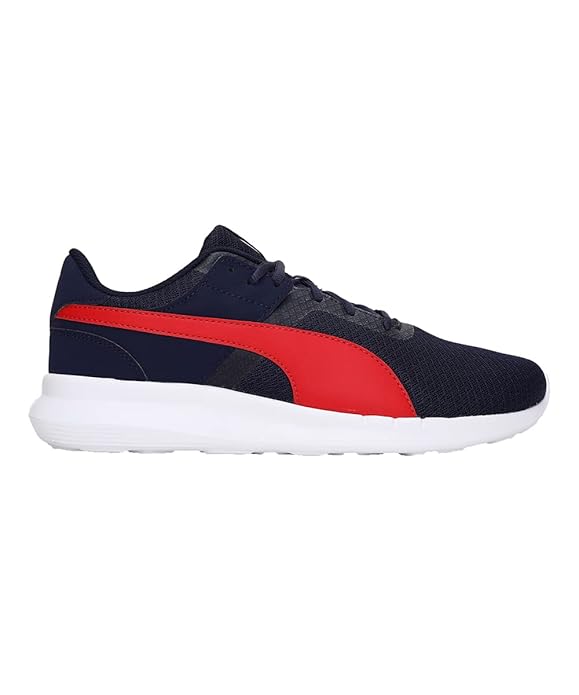 Puma Men Ziller V2 IDP Peacoat-High Risk Red Running Shoe, 8UK
