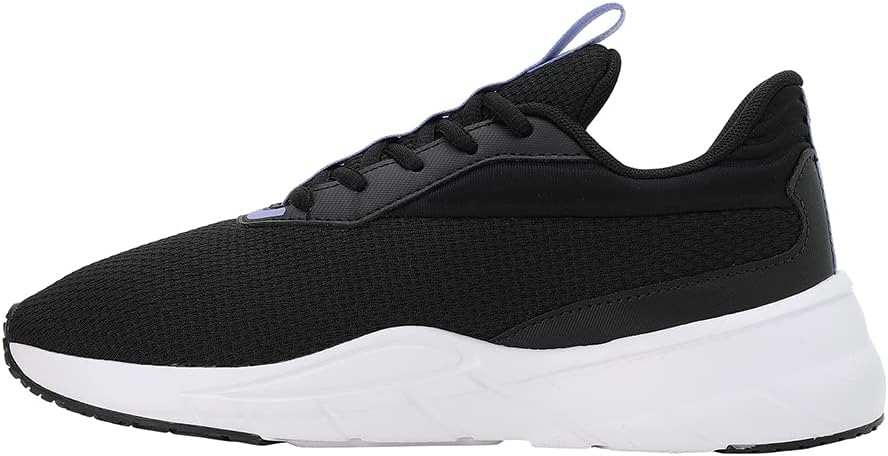 PUMA Lex Nova Shine Wn's womens Road Running Shoe (Black-Elektro Purple-White , 4 )