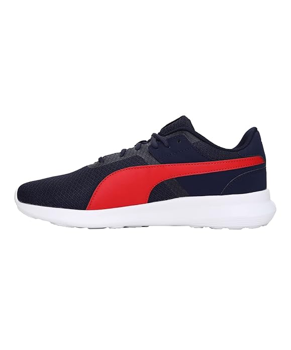 Puma Men Ziller V2 IDP Peacoat-High Risk Red Running Shoe  10UK