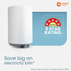 Orient Aquanova Neo 5 Star Storage Water Heater (Geyser) | 2 Year Warranty 15L