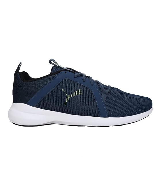 PUMA Men Trudge Sneakers Dark Denim-Limepunch-Puma Black - 10