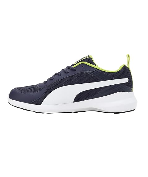 Puma Men's Peacoat-Puma White-Limepunch Sneakers - 7 UK/India