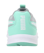 PUMA womens High Rise-Green Glimmer-Puma White Running Shoe-4UK