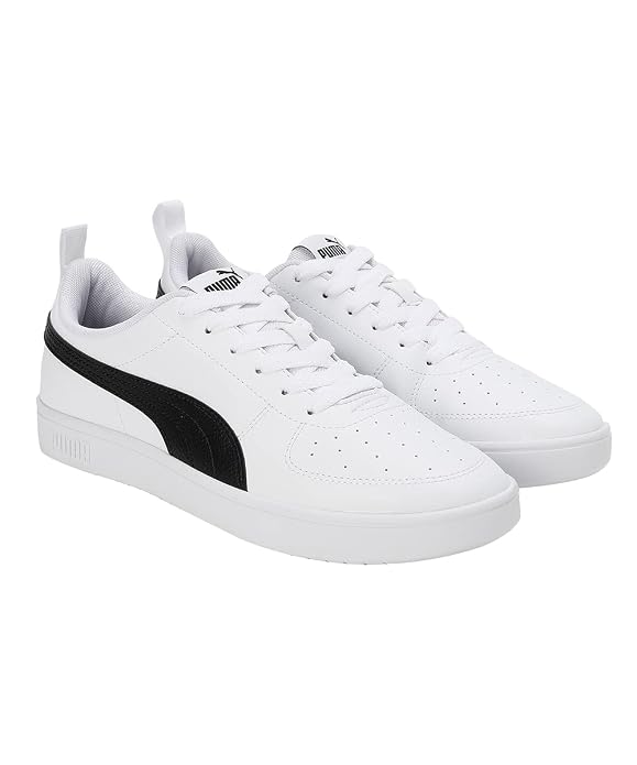 Puma Unisex-Adult Rickie White-Black Sneaker - 10UK