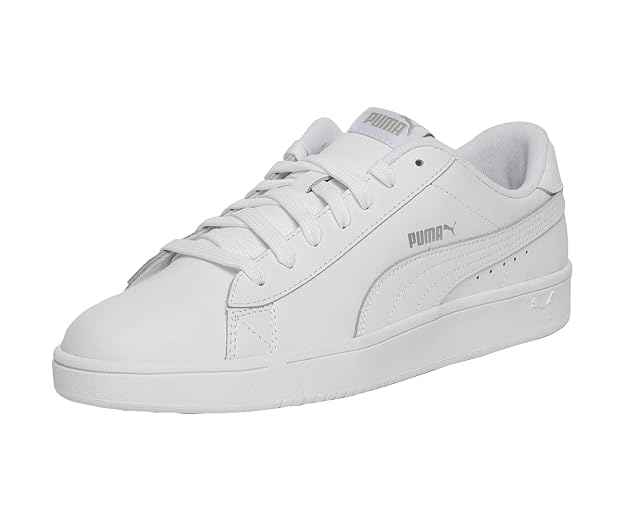 Puma Unisex Adult Court Breaker Derby L White Leather Sneakers-10 UK