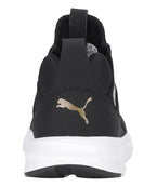 PUMA Women's Enzo Edge Mesh WN's Black-Gold Running Shoe 4 UK