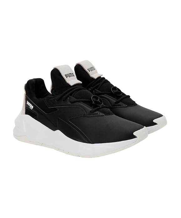 PUMA Womens Fier Nitro Lthr Wns Black Sneaker - 5UK