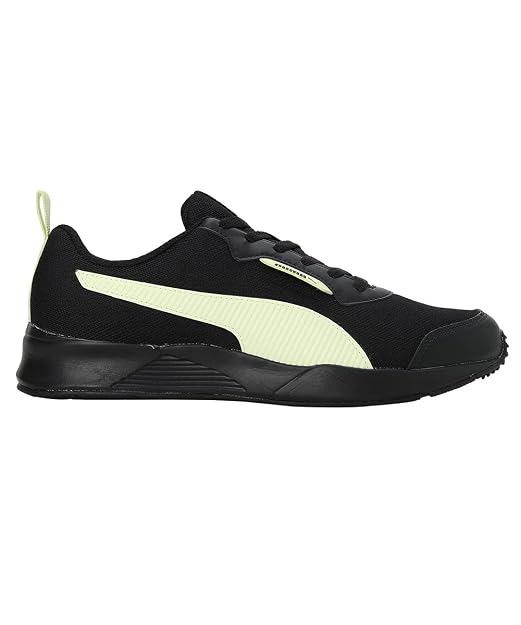 Puma Mens Ampi Black-Pistachio Running Shoe - 10 UK
