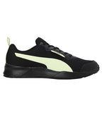 Puma Mens Ampi Black-Pistachio Running Shoe - 8 UK