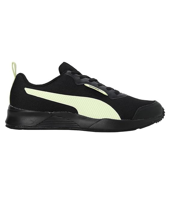 Puma Mens Ampi Black-Pistachio Running Shoe - 8 UK