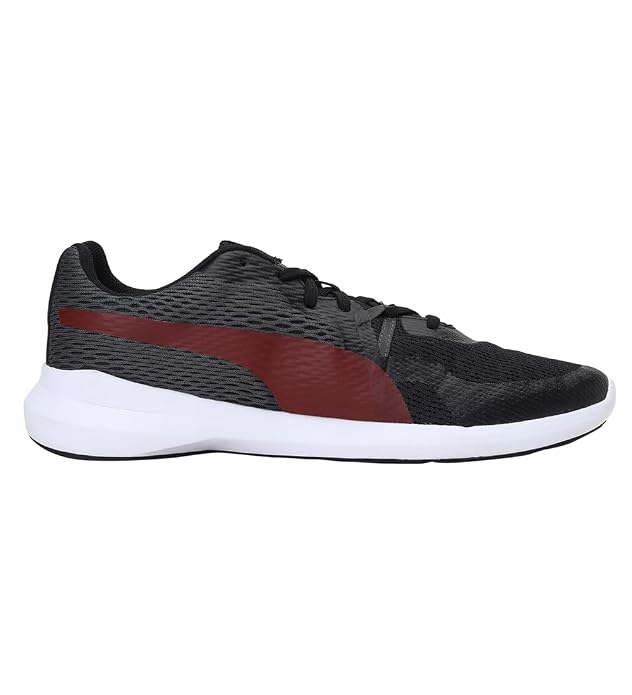 Puma Mens Wave V1 Puma Black-High Risk Red Running Shoe - 11 UK