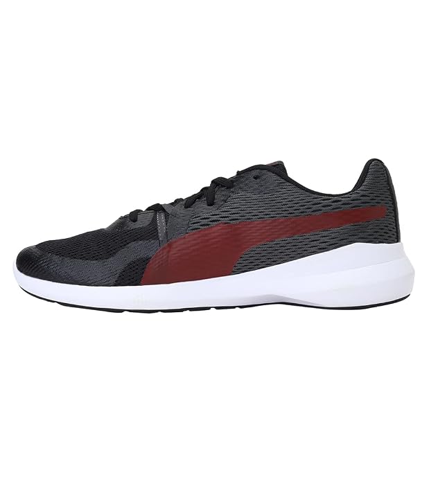 Puma Mens Wave V1 Puma Black-High Risk Red Running Shoe - 11 UK