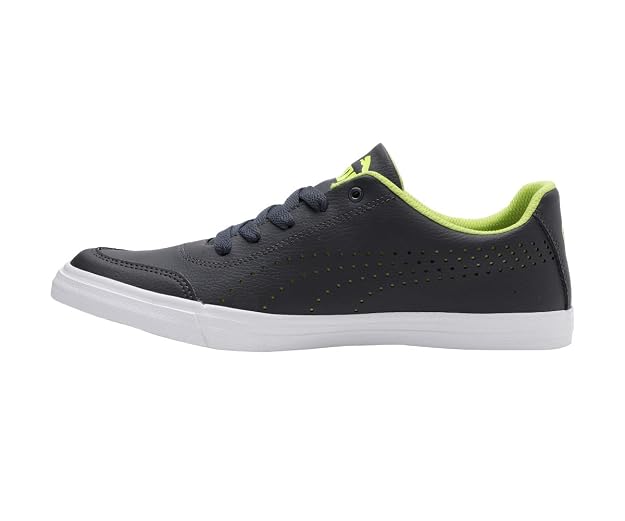 Puma Mens Court Maze Vulc SL V4 Asphalt-Limepunch Sneaker - 7 UK