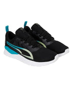 Puma Mens Faster Black-Deep Aqua-Light Lime Walking Shoe - 9 UK