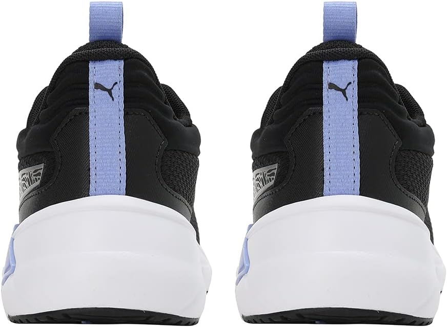PUMA Lex Nova Shine Wn's womens Road Running Shoe (Black-Elektro Purple-White , 4 )