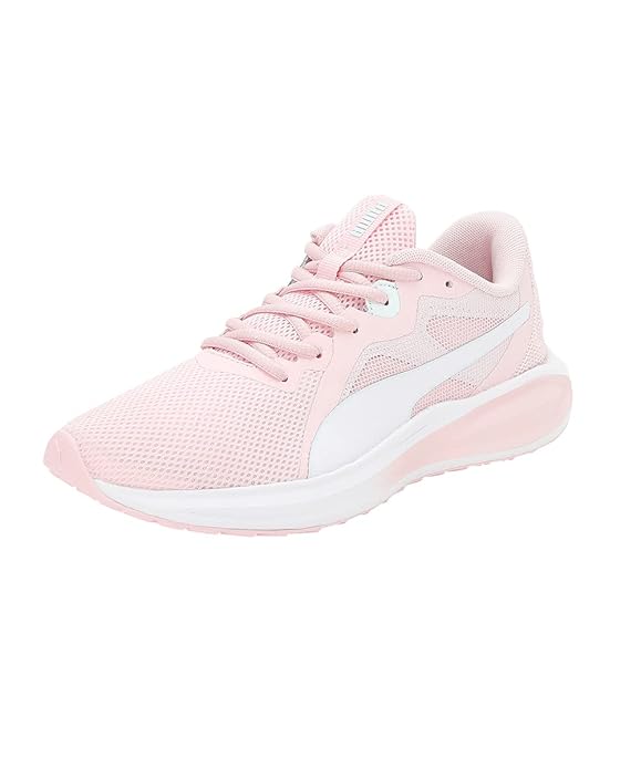 Puma Unisex-Kids Twitch Runner Mutant Jr Almond Blossom-White-Nitro Blue Sneaker - 5UK
