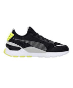 Puma Unisex-Adult RS-0 CORE Black-Gray Violet-Yellow Alert Sneaker - 3.5 UK