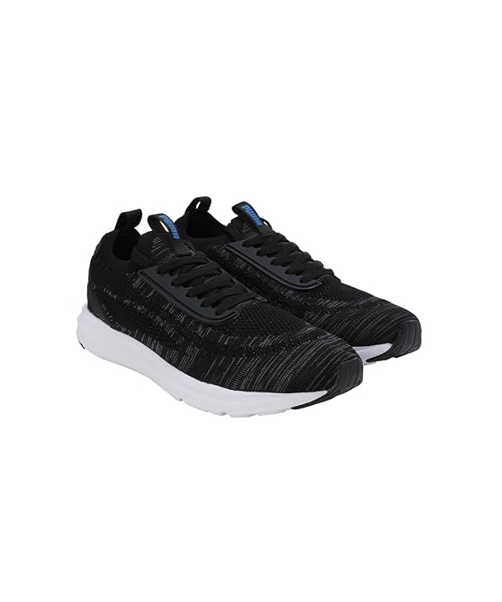Puma Mens Ziggy Black-Cool Dark Gray-Racing Blue Running Shoe - 10 UK