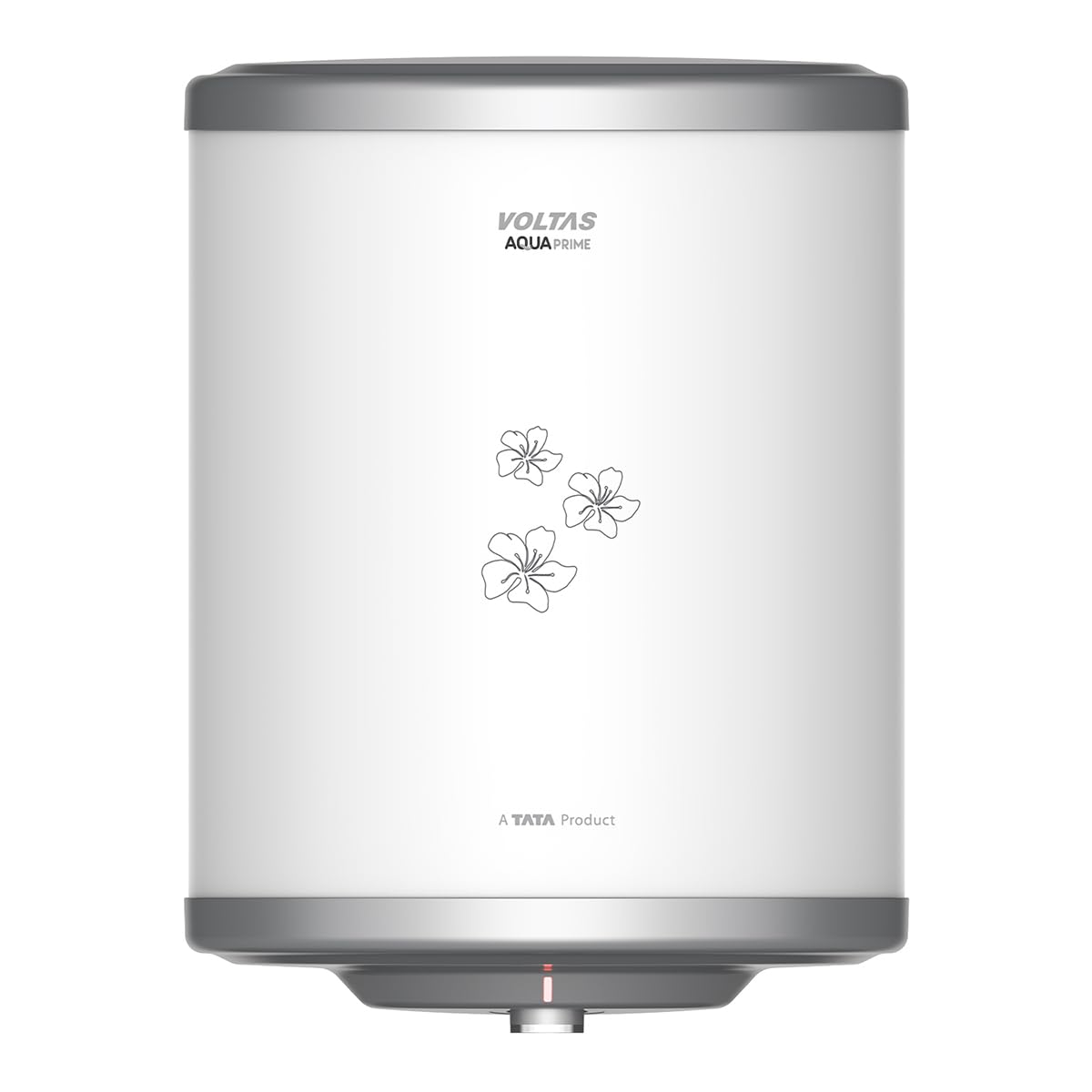 Voltas Aqua Prime 15L, 4 Star Vertical Mounting 2000W Water Heater, with Quartzline Technology (Glassline Tank), Warranty: 2 year on product, 3 year on element, 7 year on tank