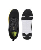 Puma Unisex Adult Softride Pro Echo Running Shoe ( Black-Yellow Blaze , 12)