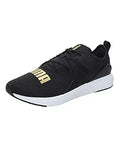 PUMA Unisex Softride Cruise Bold Walking Shoes Puma Black-Puma Team Gold - 7