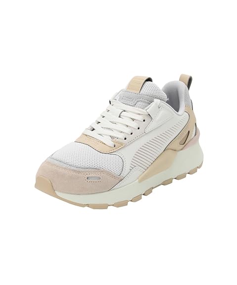 Puma Womens RS 3.0 Soft WNS Warm White-Feather Gray Sneaker - 5 UK